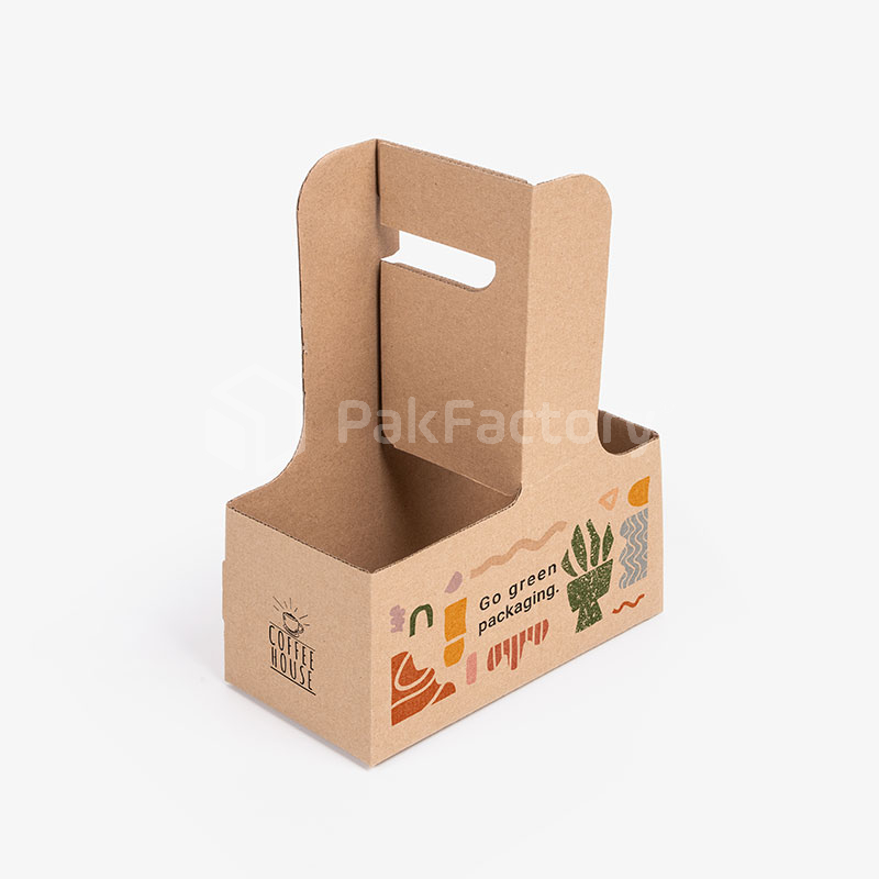 2 Cup Coffee Carrier with Handle