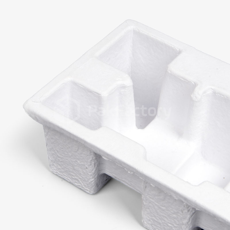 White Dry Press Molded Pulp Insert