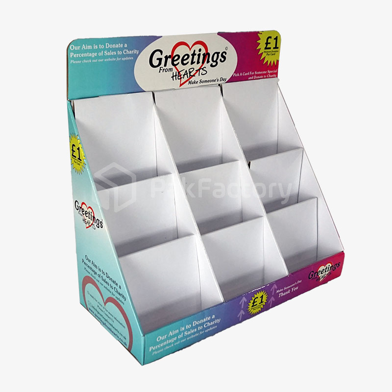 Blue and Pink Nine Pocket Card Display