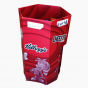 Red Hexagonal Snack Dump Bin