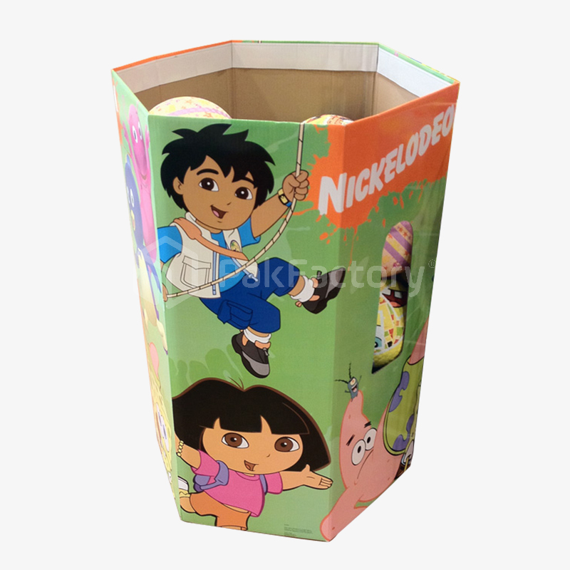 Mint Green Hexagonal Dump Bin Display