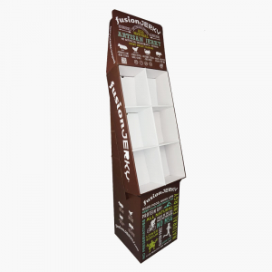 Maroon Six-Pocket Meat Display