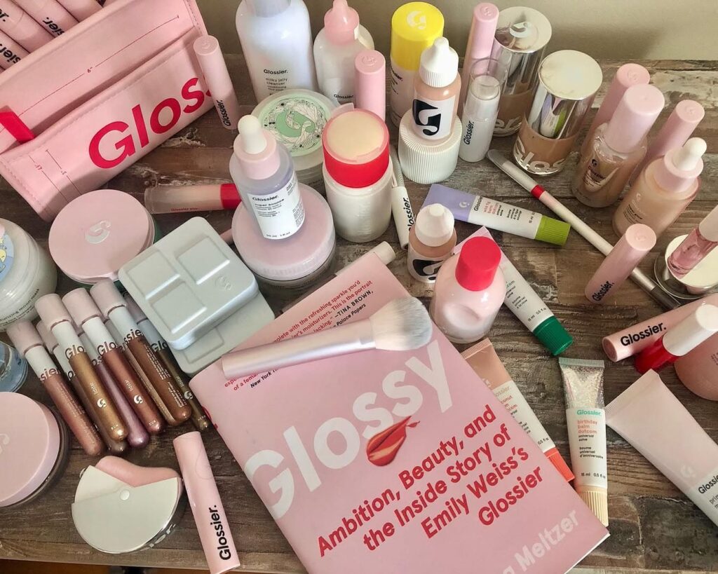Glossier skincare boxes