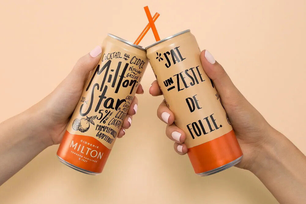 Milton Star cider can
