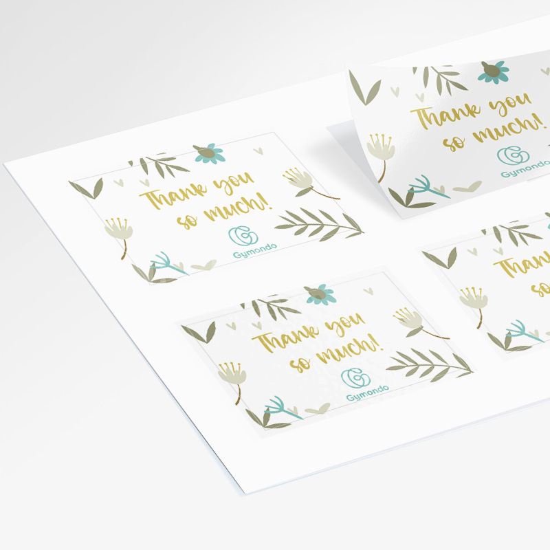 Custom Rectangle Sheet Labels